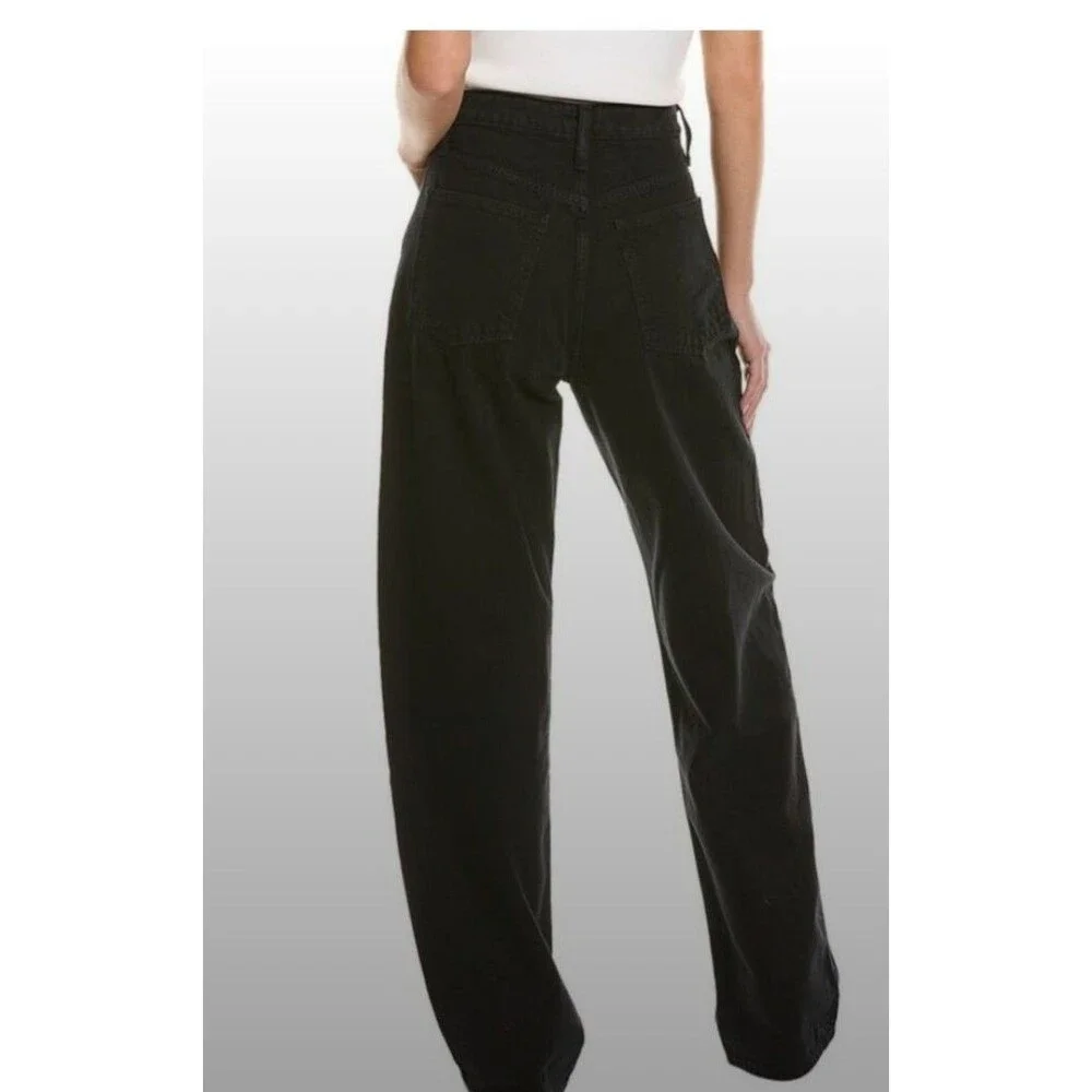 FRAME Extra Long Barrel Straight in Film NoirSize 30 Black Horseshoe - Picture 3 of 12